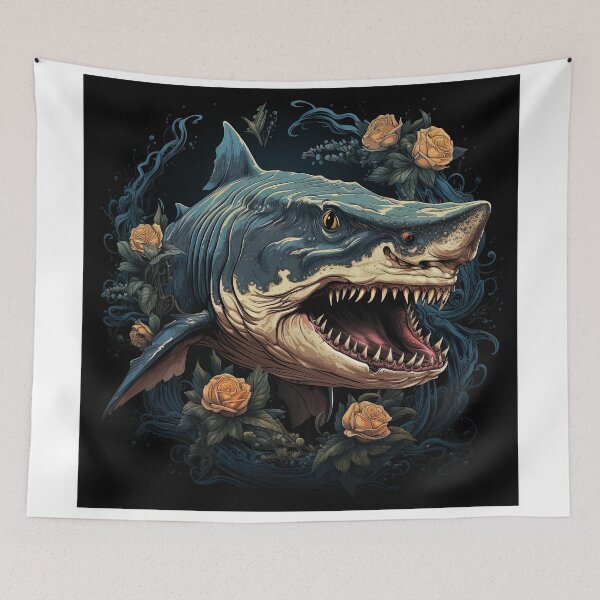 Item preview, monstrous shark attack designed and sold by artyficial-.