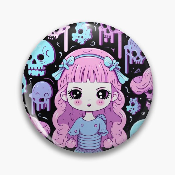 Item preview, Creepy Kawaii Pastel Pattern designed and sold by LazyLifestyle.