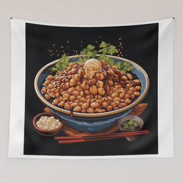 Item preview, natto fermented soybeans designed and sold by artyficial-.