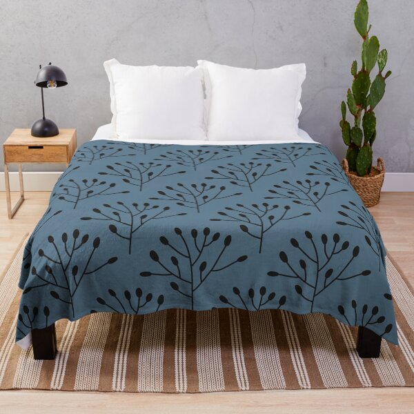 Item preview, Stone blue Delicate Floral Pattern designed and sold by ArDecoS.