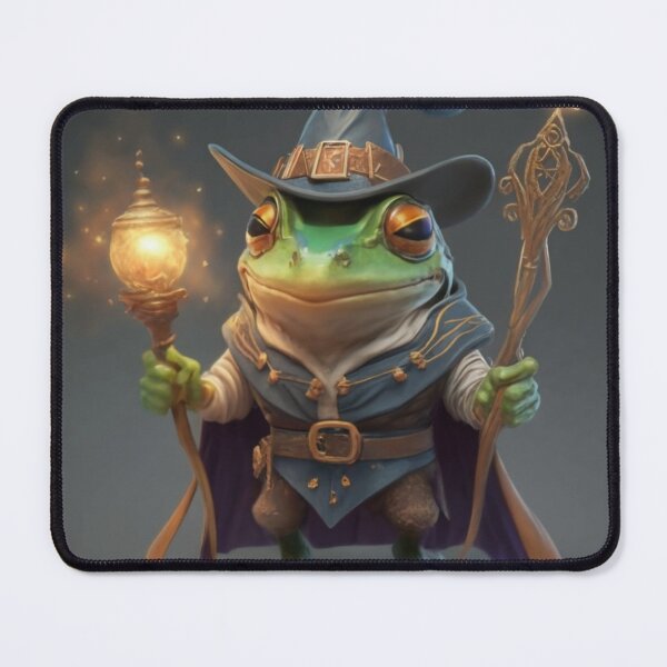 Item preview, FROG WIZARD ADVENTURE TIME”: wizard frog with magic wand designed and sold by Obinne.