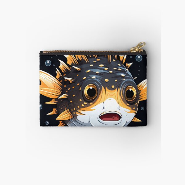 Item preview, surprised cute fugu pufferfish designed and sold by artyficial-.