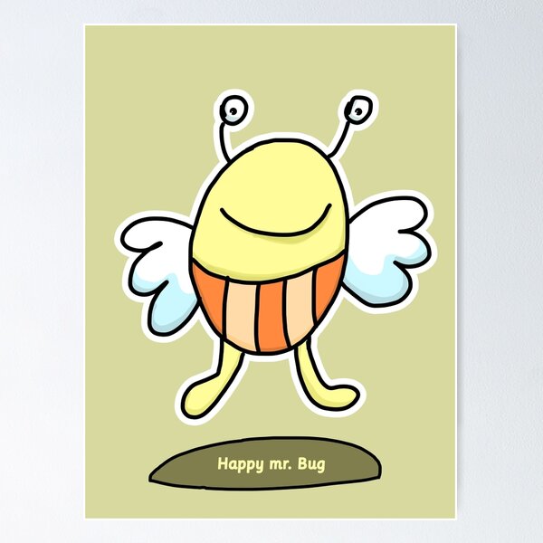 Item preview, Happy Mr. Bug designed and sold by Alfons Freire.