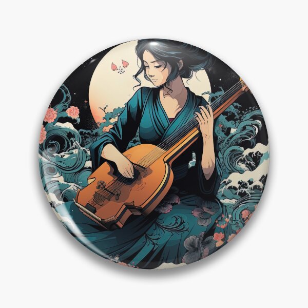 Item preview, woman playing erhu designed and sold by artyficial-.