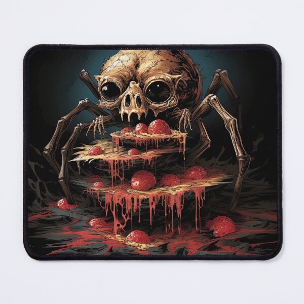 Item preview, tarantula skull having breakfast designed and sold by artyficial-.
