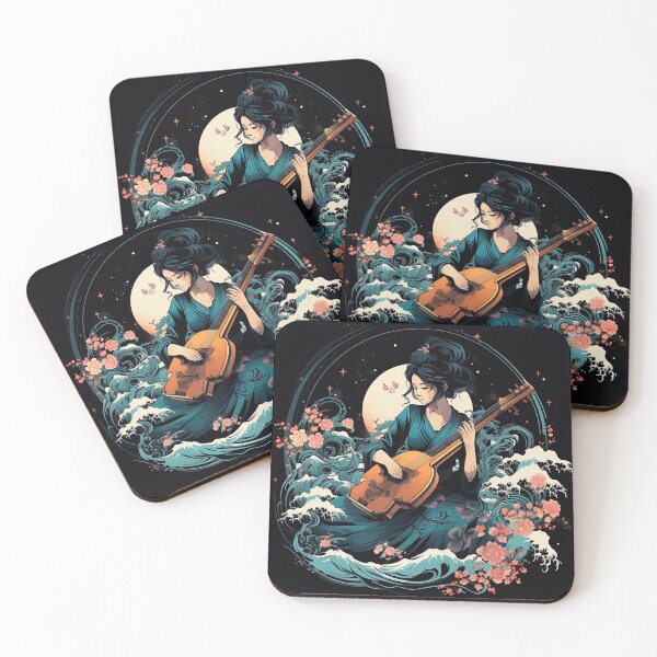 Item preview, woman playing erhu designed and sold by artyficial-.