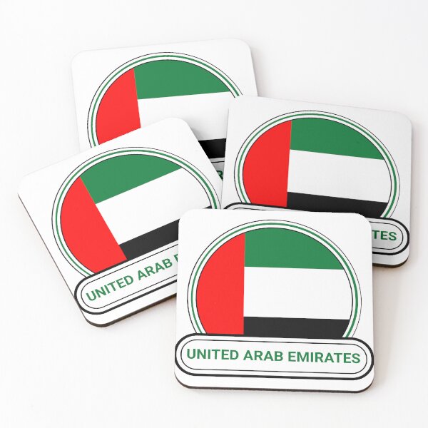 Item preview, United Arab Emirates Country Badge - United Arab Emirates Flag designed and sold by chrisrivait.