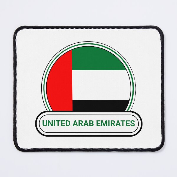 Item preview, United Arab Emirates Country Badge - United Arab Emirates Flag designed and sold by chrisrivait.