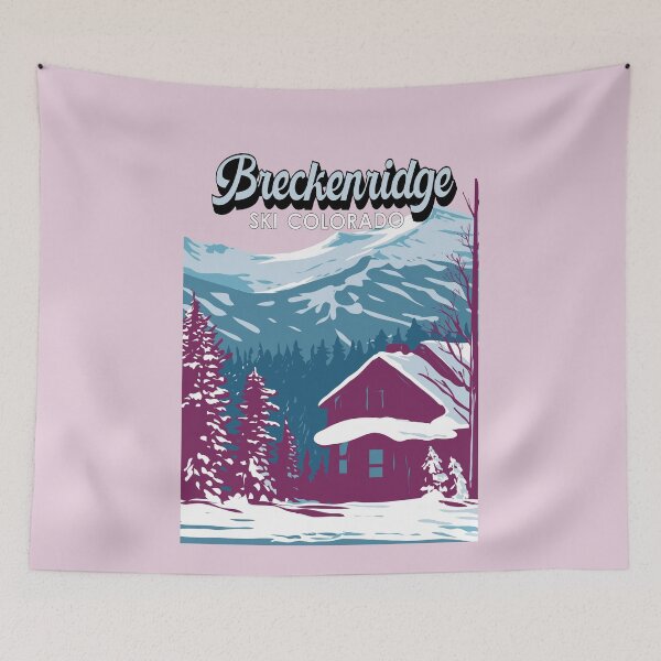 Item preview, Breckenridge Colorado Winter Travel Art Vintage designed and sold by KrisSidDesigns.