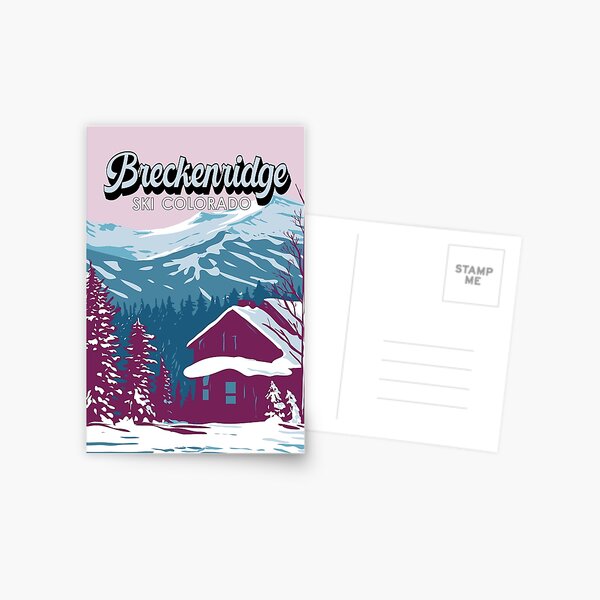 Item preview, Breckenridge Colorado Winter Travel Art Vintage designed and sold by KrisSidDesigns.