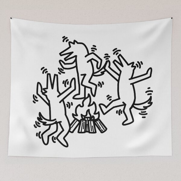 Item preview, Bonfire Wolves designed and sold by bluepawprint.