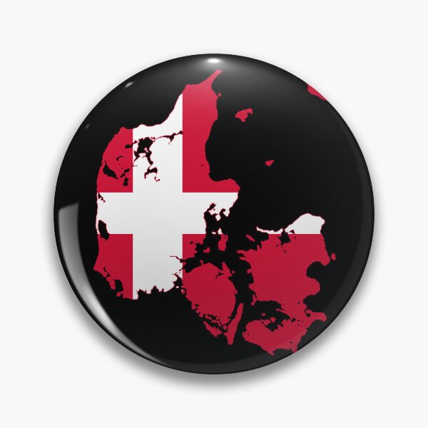 Item preview, Denmark Flag Map designed and sold by feether-store.