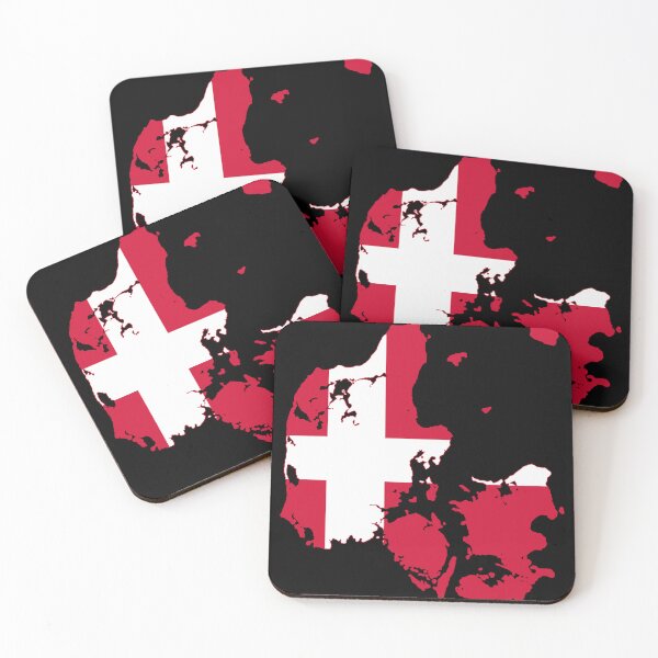Item preview, Denmark Flag Map designed and sold by feether-store.