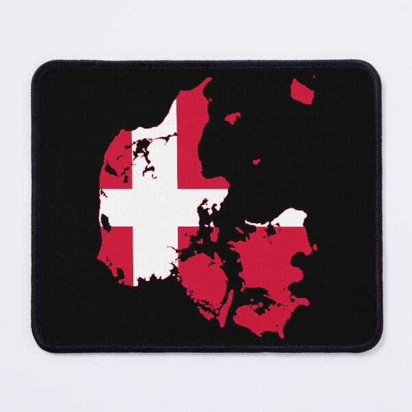 Item preview, Denmark Flag Map designed and sold by feether-store.