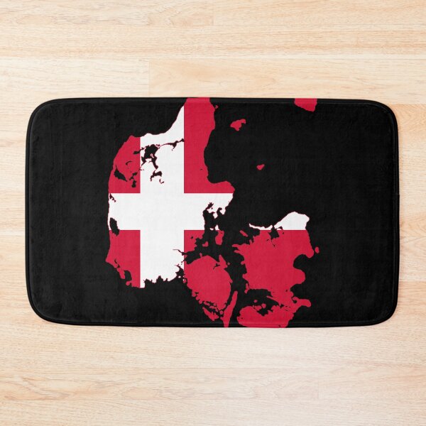Item preview, Denmark Flag Map designed and sold by feether-store.