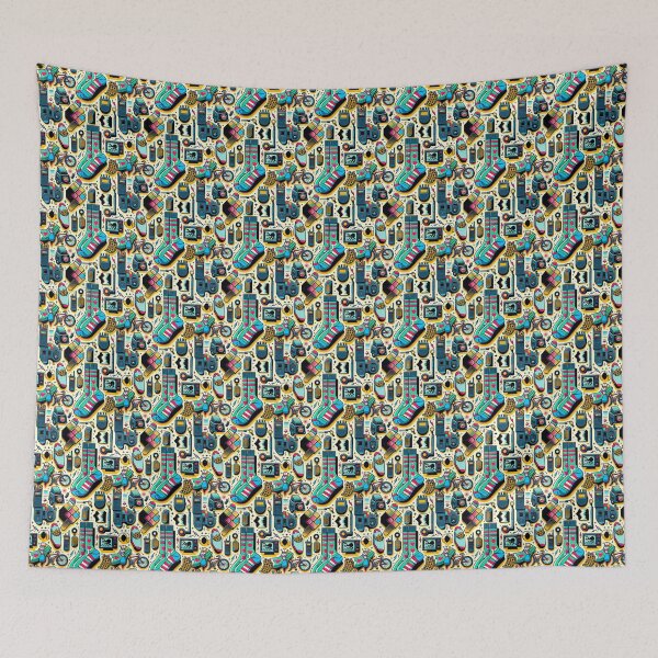 Item preview, Mystical Adventures: A Stranger Things Inspired Seamless Pattern designed and sold by vishal100ni.