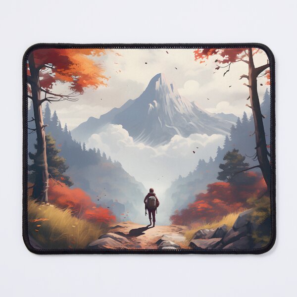 Item preview, Autumn Solitude in the Misty Mountains: A Hiking Adventure designed and sold by Shirtastically.