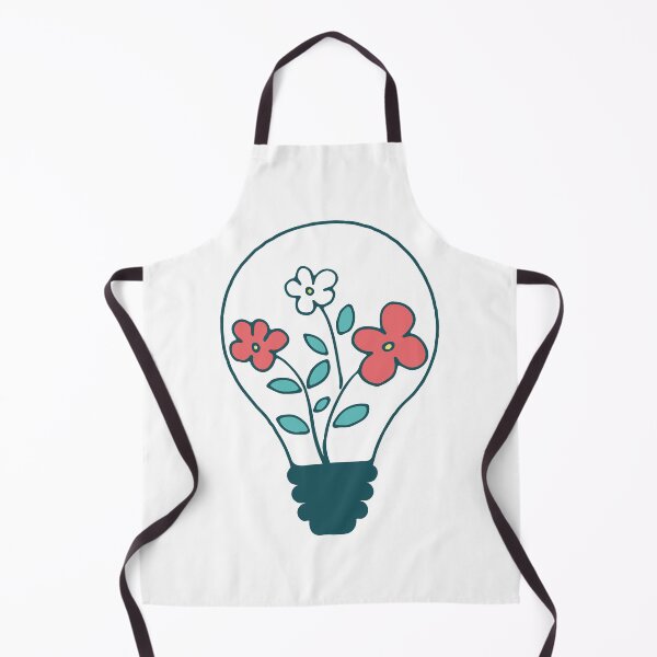 Item preview, Floral lightbulb with cute flowers - green nature energy designed and sold by NataliaVVV.