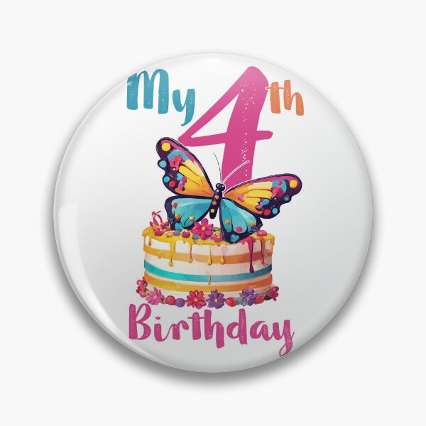 Item preview, Birthday Girl 4th Years Old, Fourth Birthday designed and sold by SAKADesignArt.