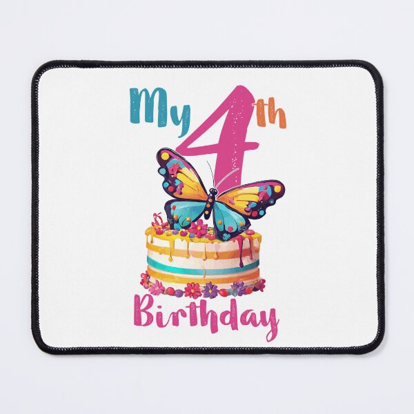 Item preview, Birthday Girl 4th Years Old, Fourth Birthday designed and sold by SAKADesignArt.