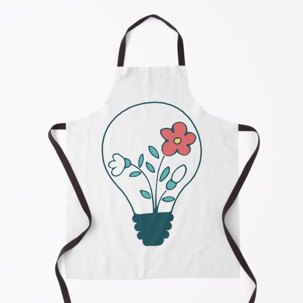 Item preview, Floral lightbulb with cute flowers - green nature energy designed and sold by NataliaVVV.