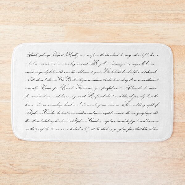 Item preview, Ulysses by James Joyce (opening of Ulysses in elegant script) designed and sold by kierkegaard.