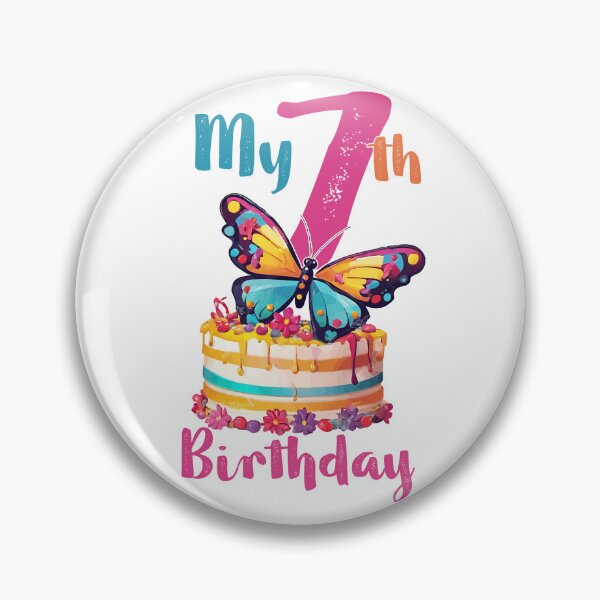 Item preview, Birthday Girl 7th Years Old, Seventh Birthday designed and sold by SAKADesignArt.