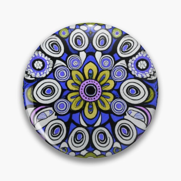 Item preview, Colorful Mandala Vase with Colorful Mexican Banner Stripes for May Flower Month or Hispanic Heritage Month designed and sold by Casanova7000.