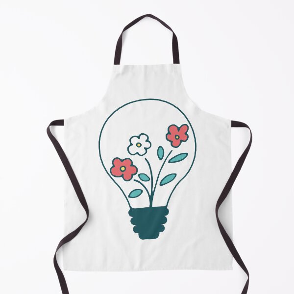 Item preview, Floral lightbulb with cute flowers - green nature energy designed and sold by NataliaVVV.
