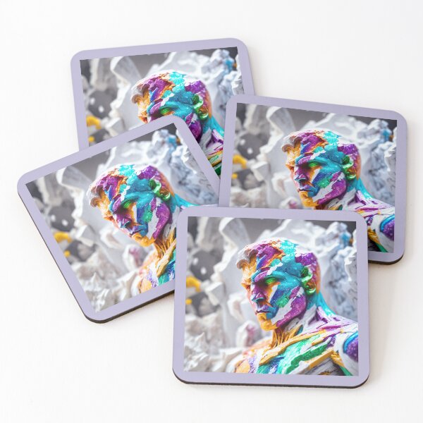 Item preview, Colourful marble man designed and sold by UniqueArtsOnly.