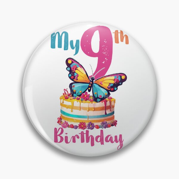 Item preview, Birthday Girl 9th Years Old, Nineth Birthday designed and sold by SAKADesignArt.
