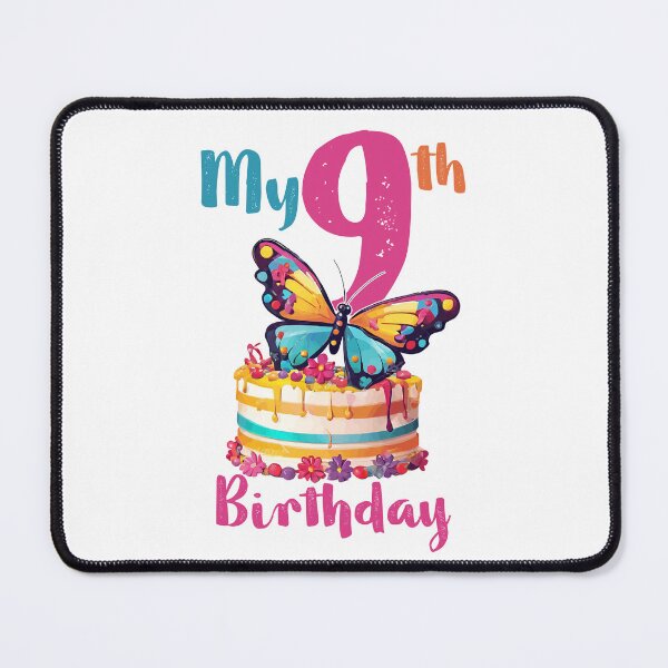 Item preview, Birthday Girl 9th Years Old, Nineth Birthday designed and sold by SAKADesignArt.