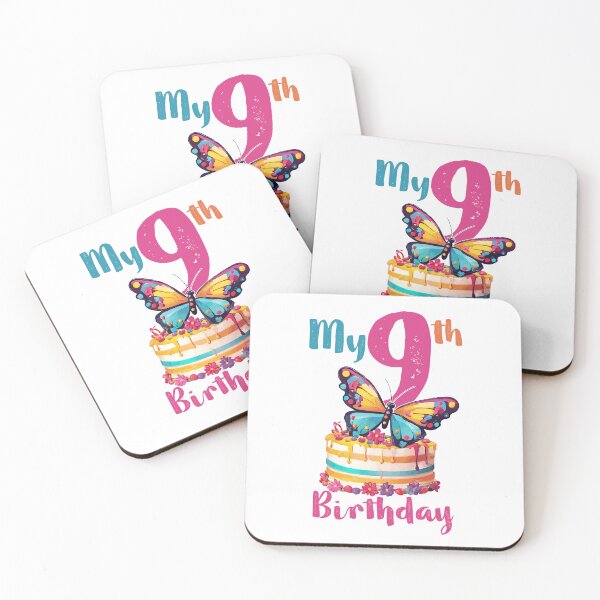Item preview, Birthday Girl 9th Years Old, Nineth Birthday designed and sold by SAKADesignArt.