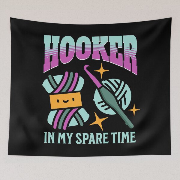 Item preview, Hooker in my spare tine - crochet designed and sold by EvergreenWhimsy.