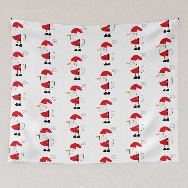 Item preview, Santa Seagull Jacques Claus Jolly or Salty? designed and sold by HeidiMyersArt.