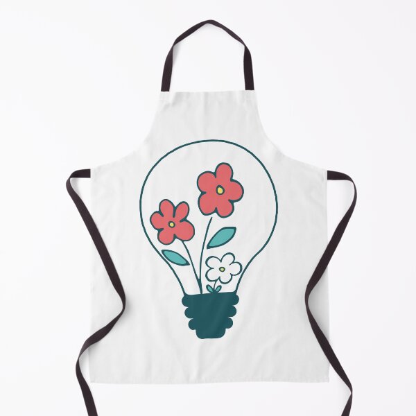 Item preview, Floral lightbulb with cute flowers - green nature energy designed and sold by NataliaVVV.