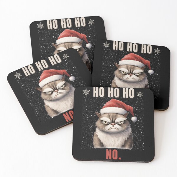 Item preview, Ho ho ho no funny angry cat designed and sold by Rathnau.