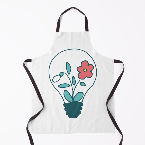 Item preview, Floral lightbulb with cute flowers - green nature energy designed and sold by NataliaVVV.