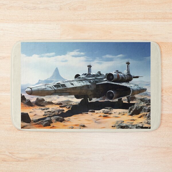 Item preview, graphite imperial ship in desert, cartoon cinematic designed and sold by Gabi.Media.