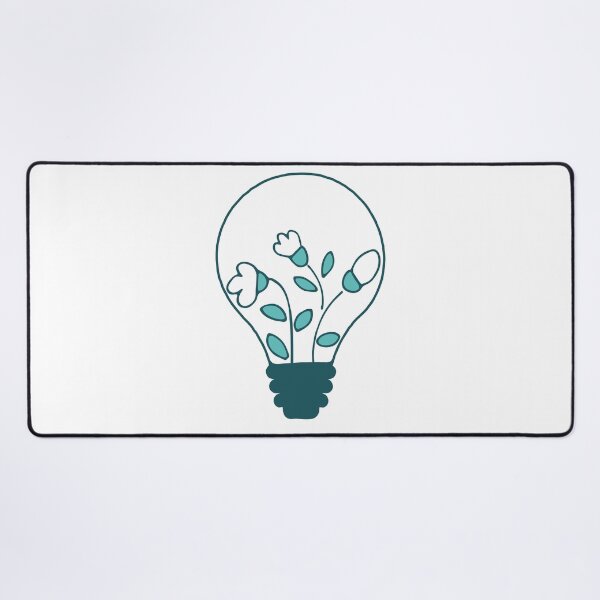 Item preview, Floral lightbulb with cute flowers - green nature energy  designed and sold by NataliaVVV.
