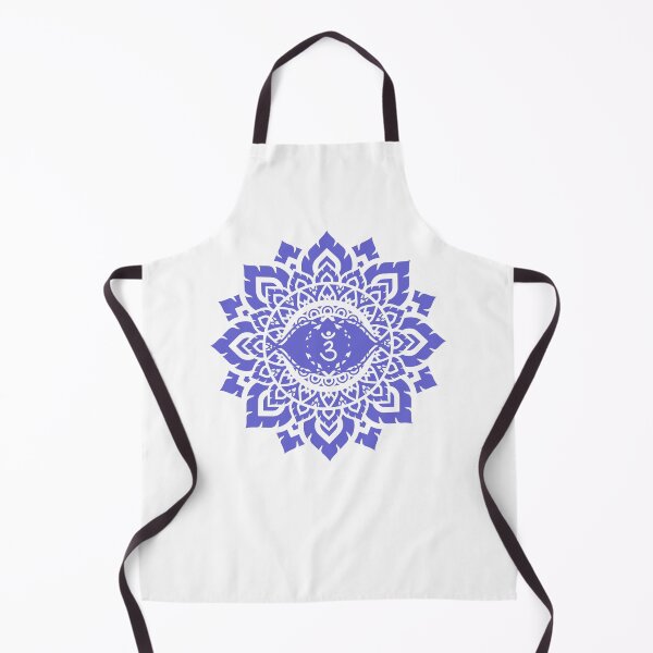 Item preview, Indigo third eye brow 6th chakra awareness abstract floral mandala designed and sold by Night Bloom Designs.