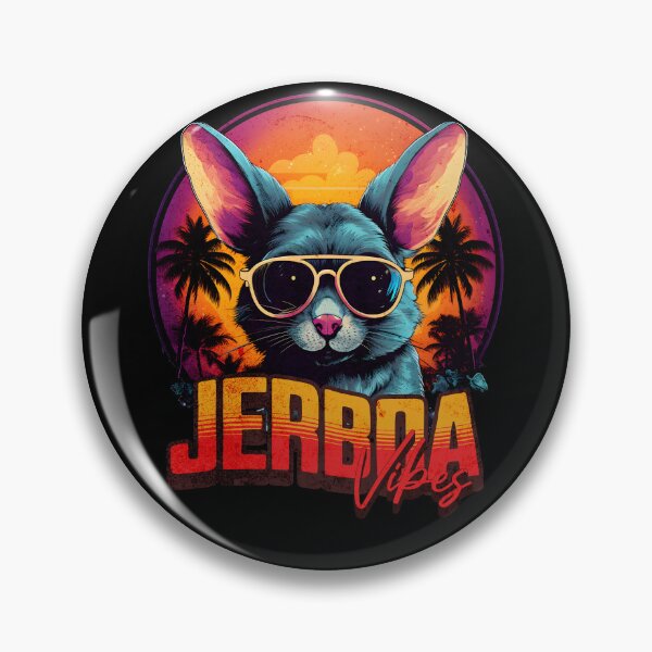 Item preview, Retro Wave Jerboa Vibes Circle Shirt designed and sold by RedDesignSyc.