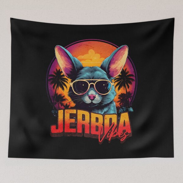 Item preview, Retro Wave Jerboa Vibes Circle Shirt designed and sold by RedDesignSyc.