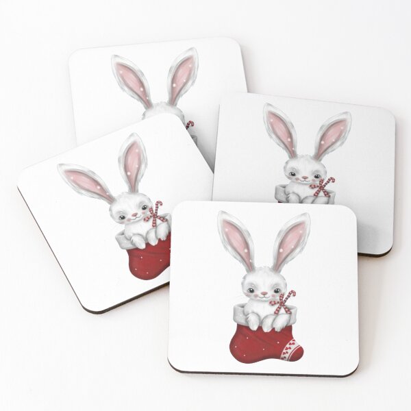 Item preview, Christmas Bunny In Red Stocking designed and sold by PrintWearZone.