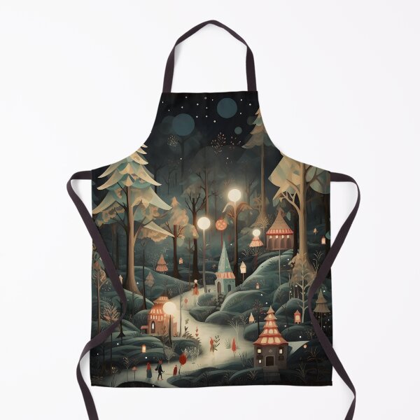 Item preview, Enchanting Christmas forest print designed and sold by dcrc.