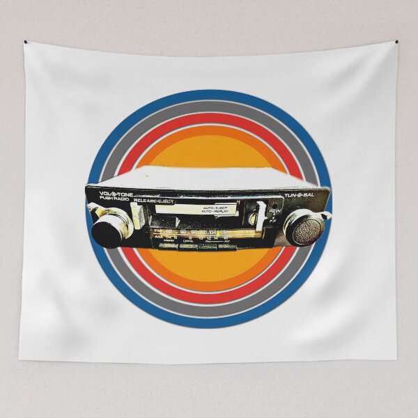 Item preview, Vintage Retro Car Stereo Tape Deck Tuner designed and sold by BubbaCommerce.