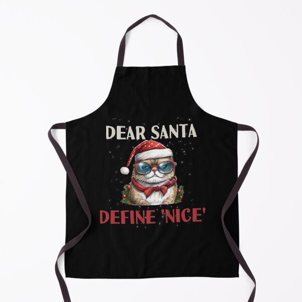 Item preview, Dear santa define nice funny angry cat designed and sold by Rathnau.