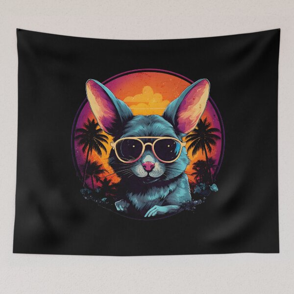 Item preview, Retro Wave Jerboa Circle Shirt designed and sold by RedDesignSyc.