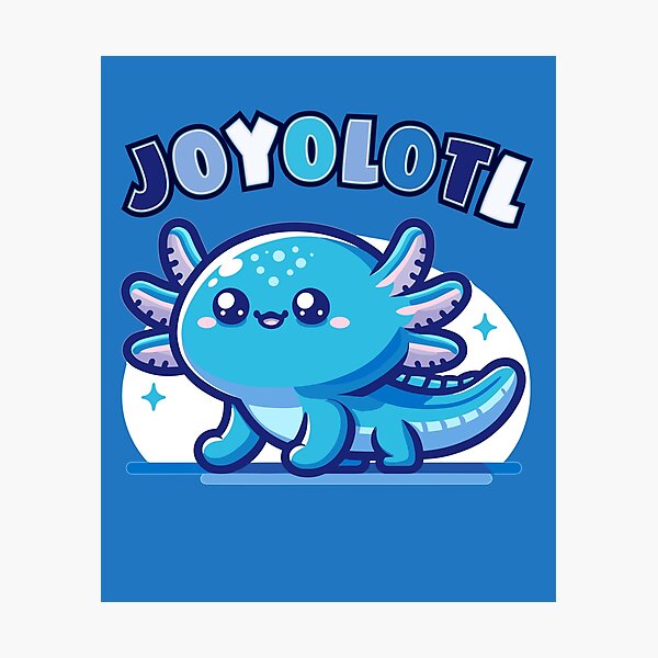 Item preview,  Cute Kawaii blue axolotl pun designed and sold by ColorAlotl.