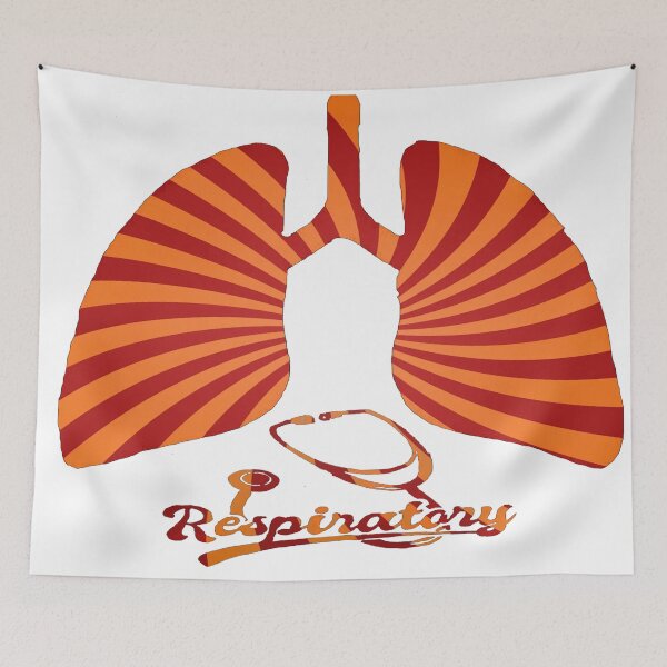 Item preview, Orange Red Stripped Respiratory designed and sold by natnat7w.